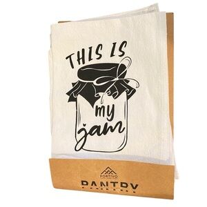 Fortivo Pantry White Tea Towels Set of 4 New with tags